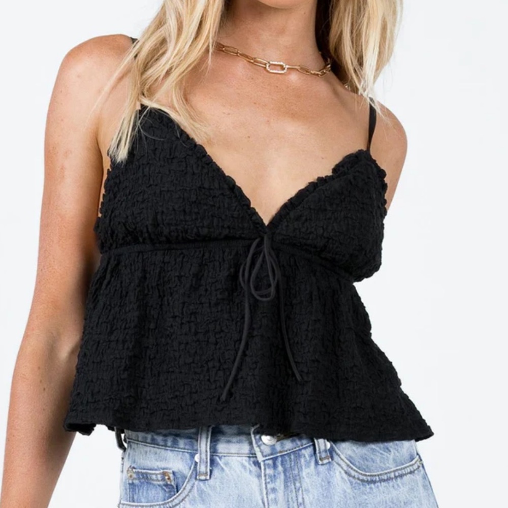 PRINCESS POLLY **BRAND NEW W/ TAGS** Kellan Top|Black|Size US 8